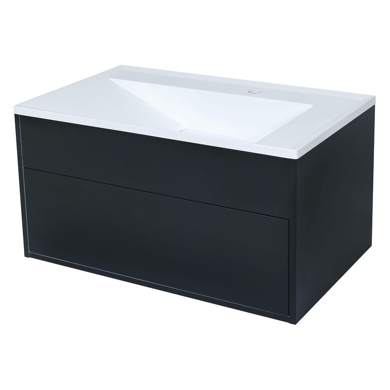 Тумба под раковину Uperwood Lotus черный (39340205461)