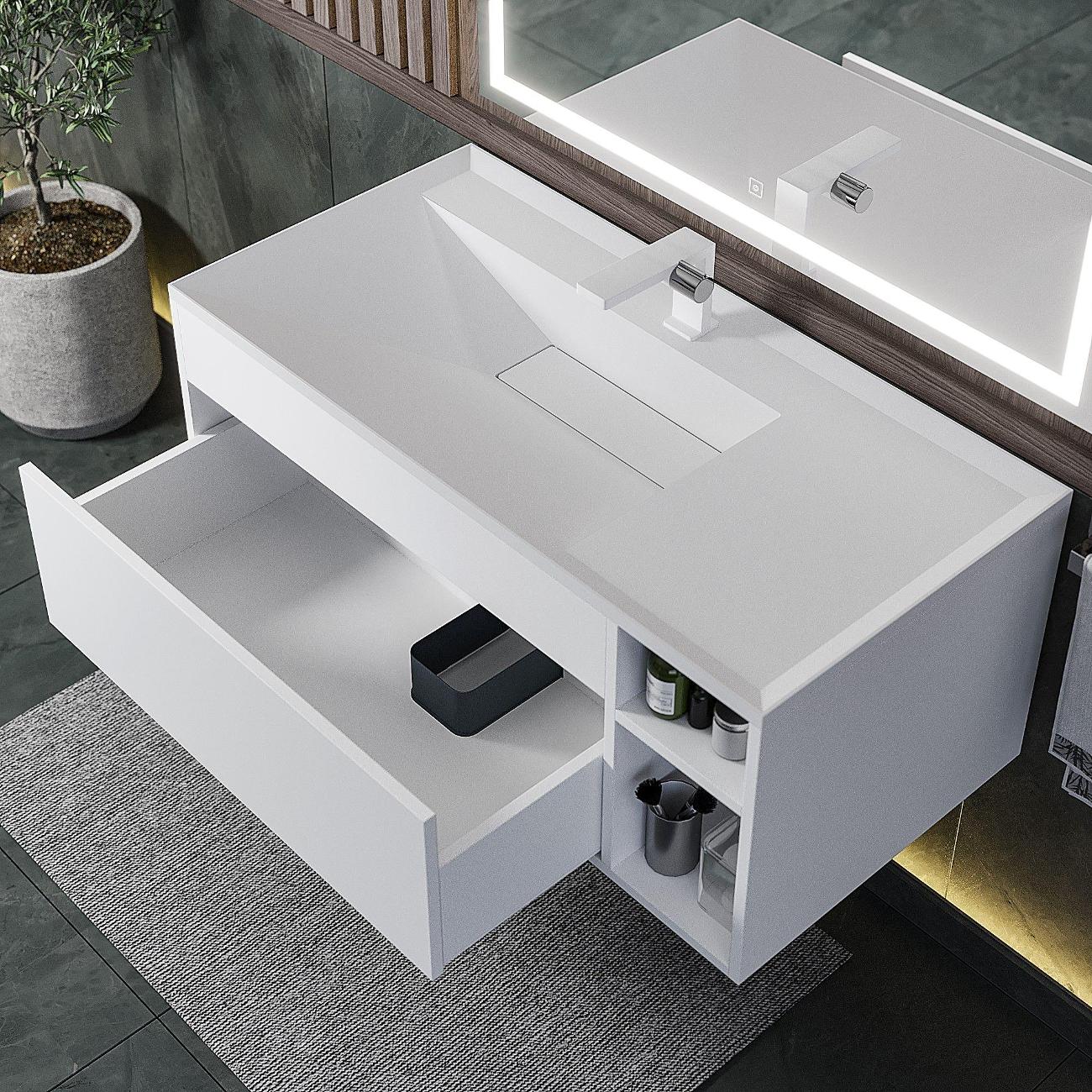 Тумба под раковину Uperwood Lotus белый (39340205463)