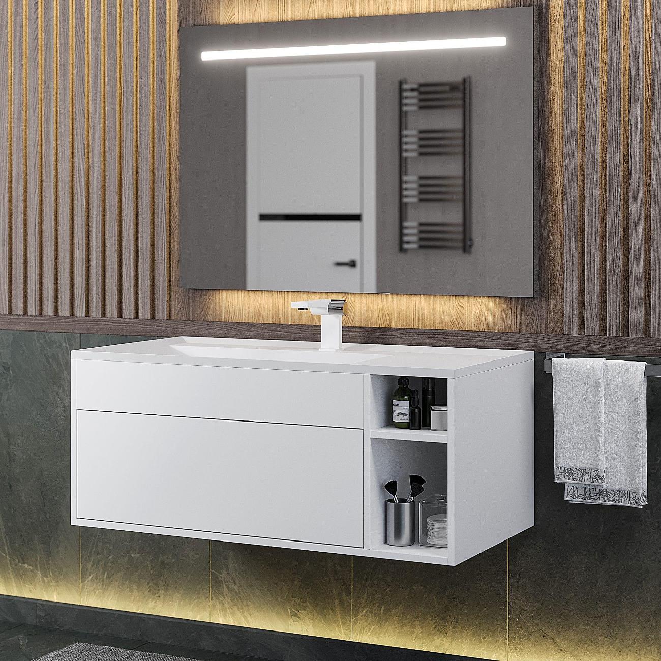 Тумба под раковину Uperwood Lotus белый (39340205463)