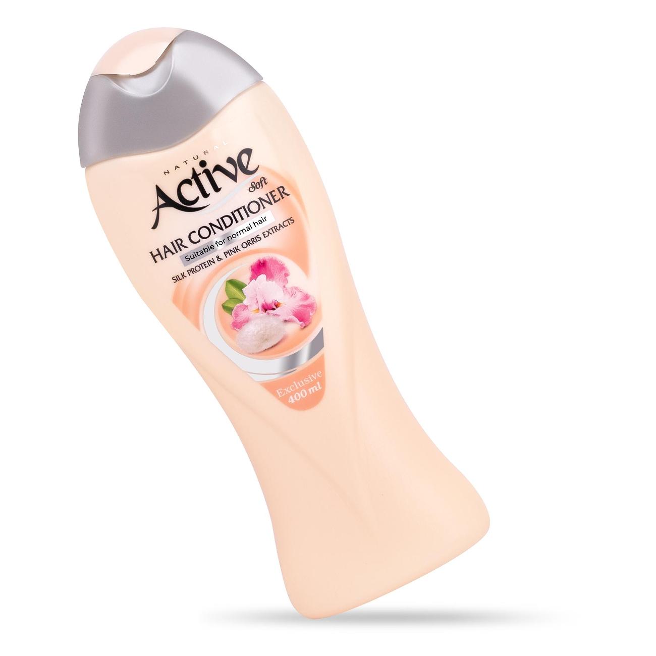 Бальзам для волос ACTIVE Экстракты розового ириса и протеинов шелка, 400 мл