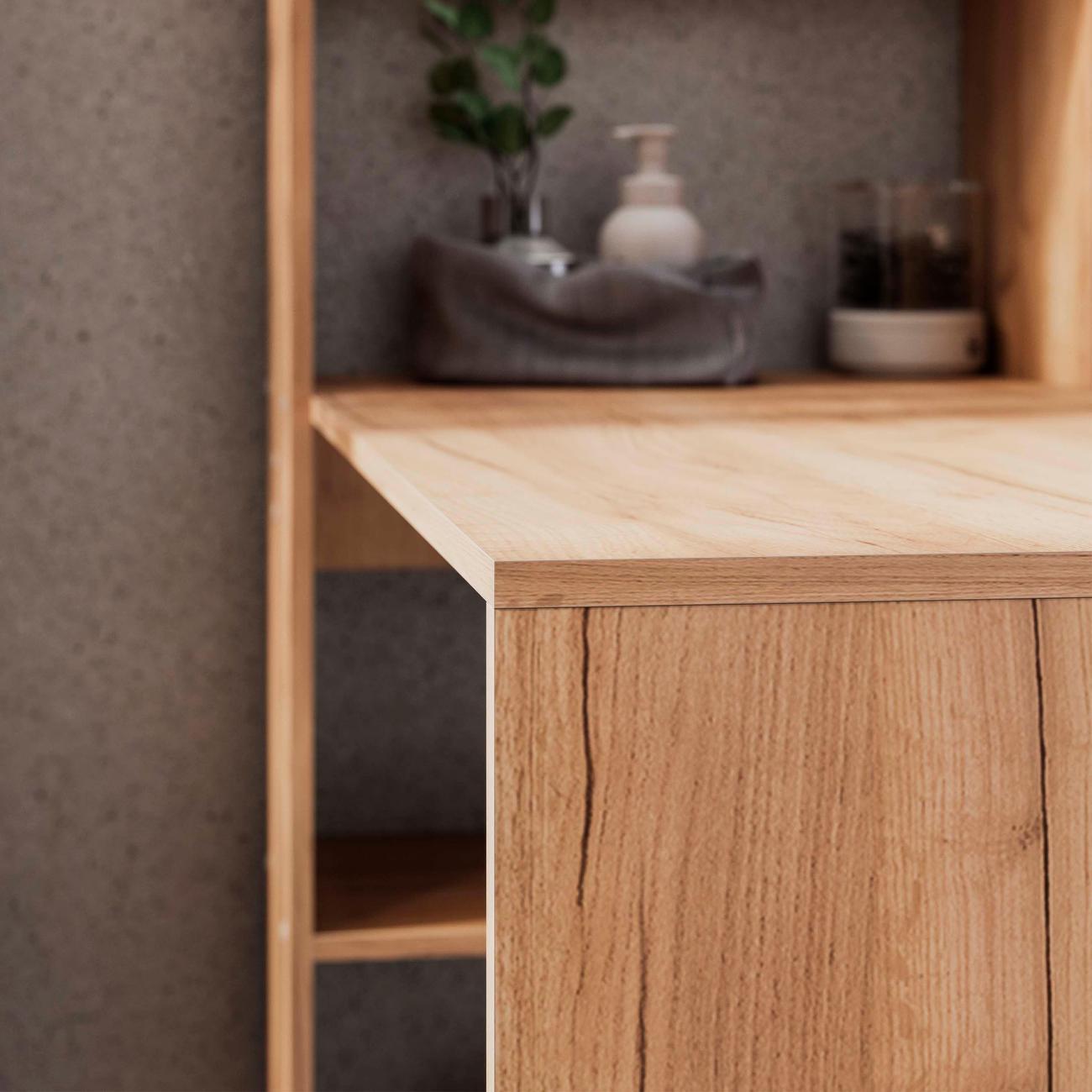 Стол компьютерный Трия "Куба" Дуб Крафт Золотой/Графит Серый