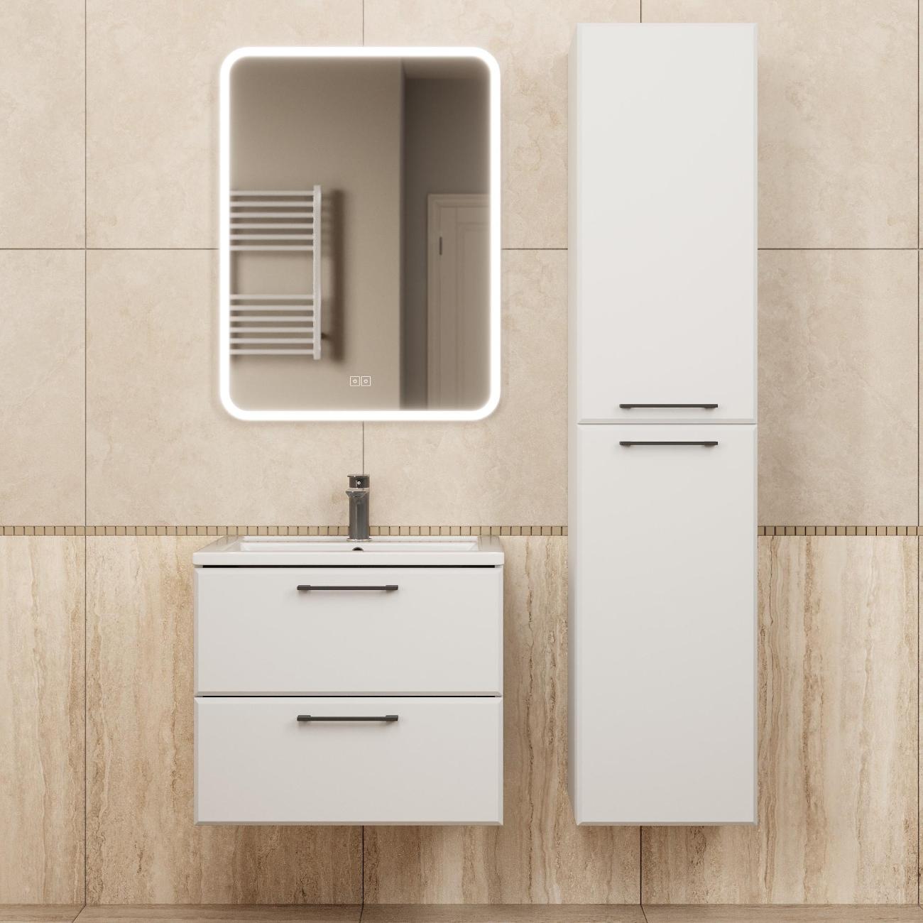 Тумба под раковину Uperwood Foster New 60 см, подвесная, белая