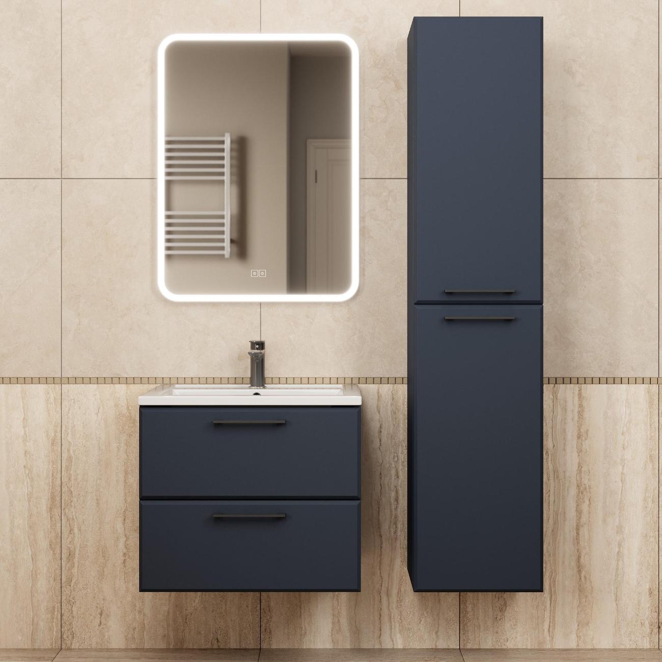 Тумба под раковину Uperwood Foster New 60 см, подвесная, черная