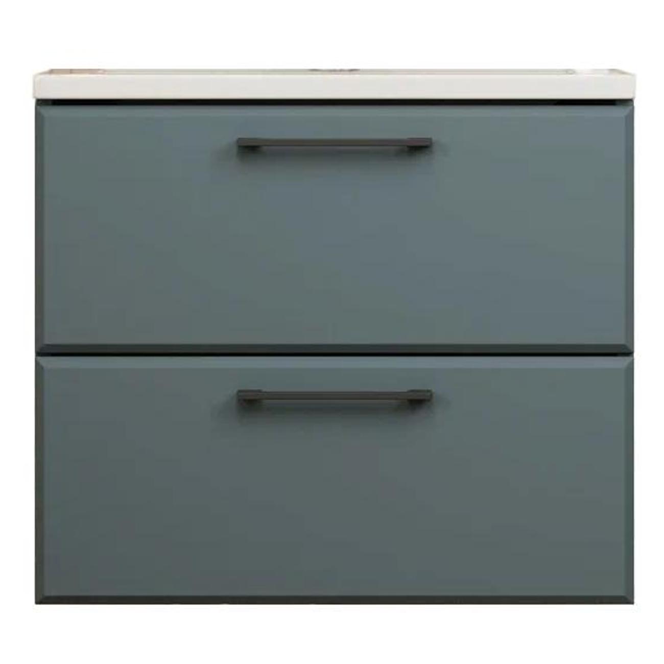 Тумба под раковину Uperwood Foster New 60 см, подвесная, серый графит