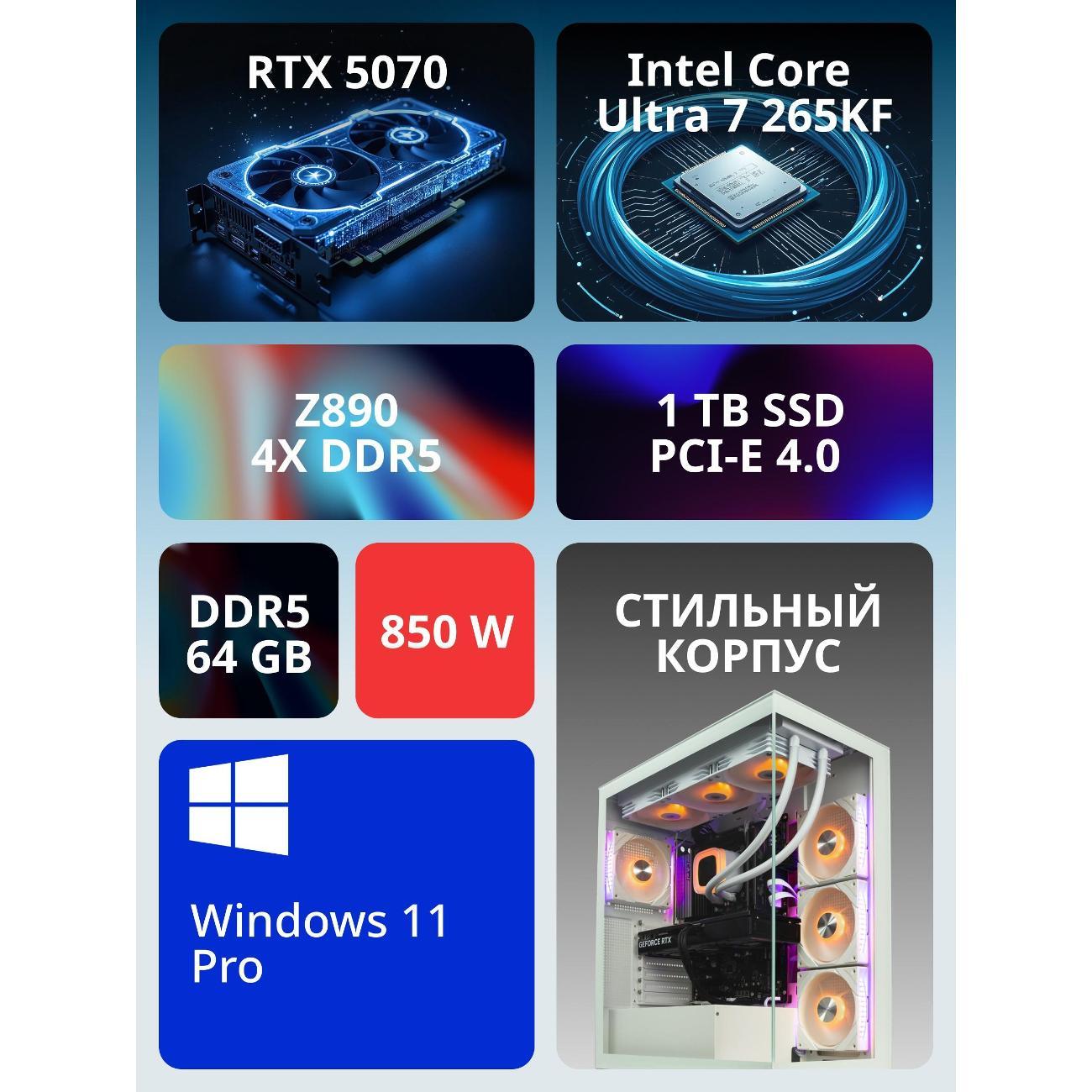 Системный блок Robotcomp Гром V2 Plus белый