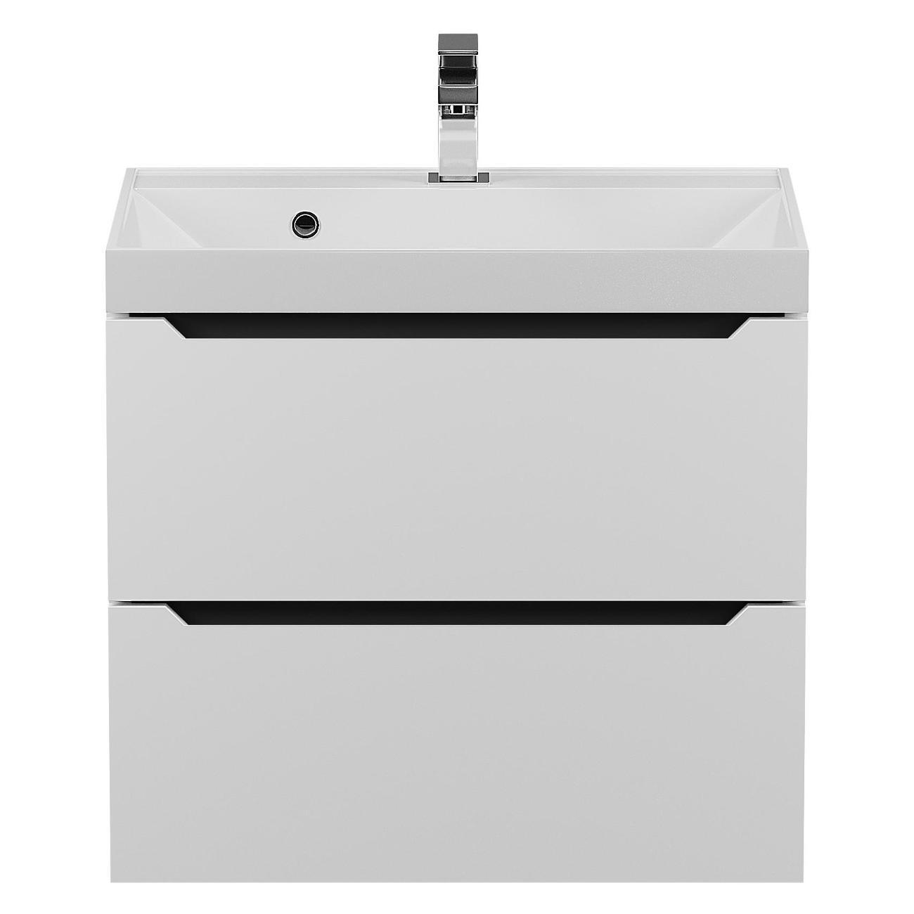 Тумба под раковину Uperwood Tanos 50 см белая с серым