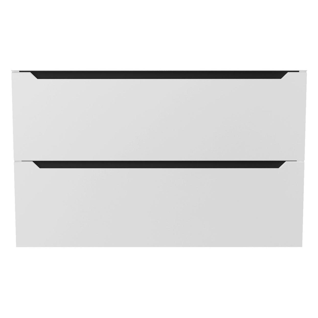 Тумба под раковину Uperwood Tanos 80 см белая с серым