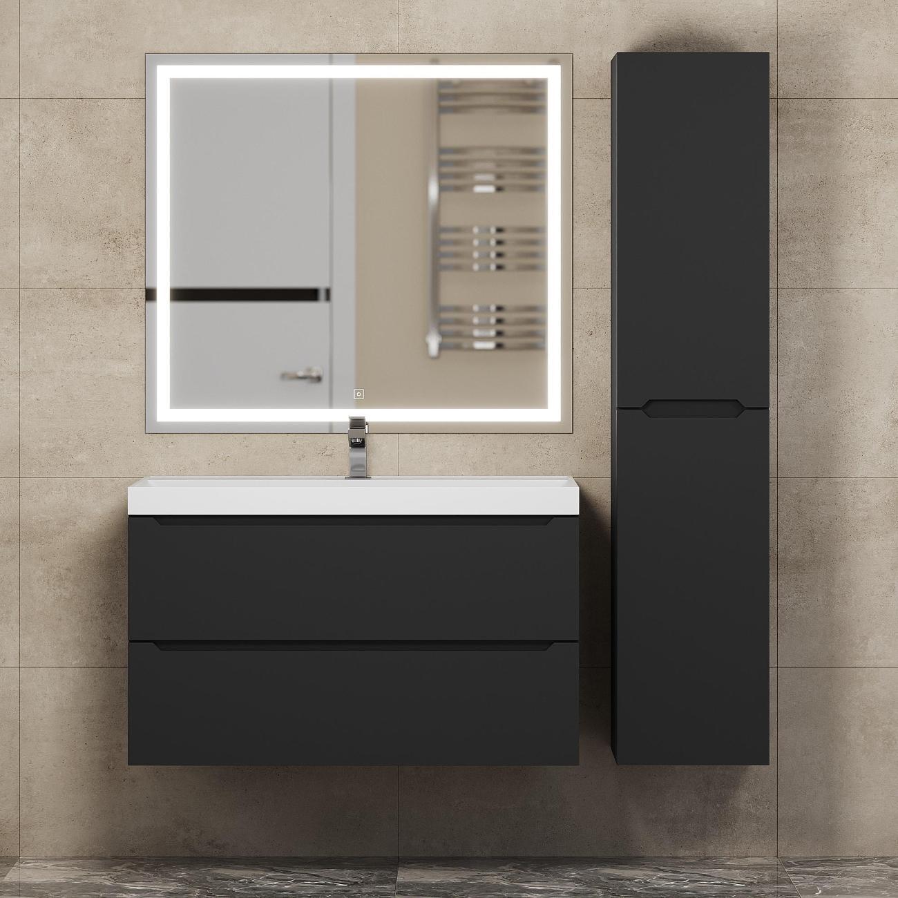 Тумба под раковину Uperwood Tanos 90 см черная