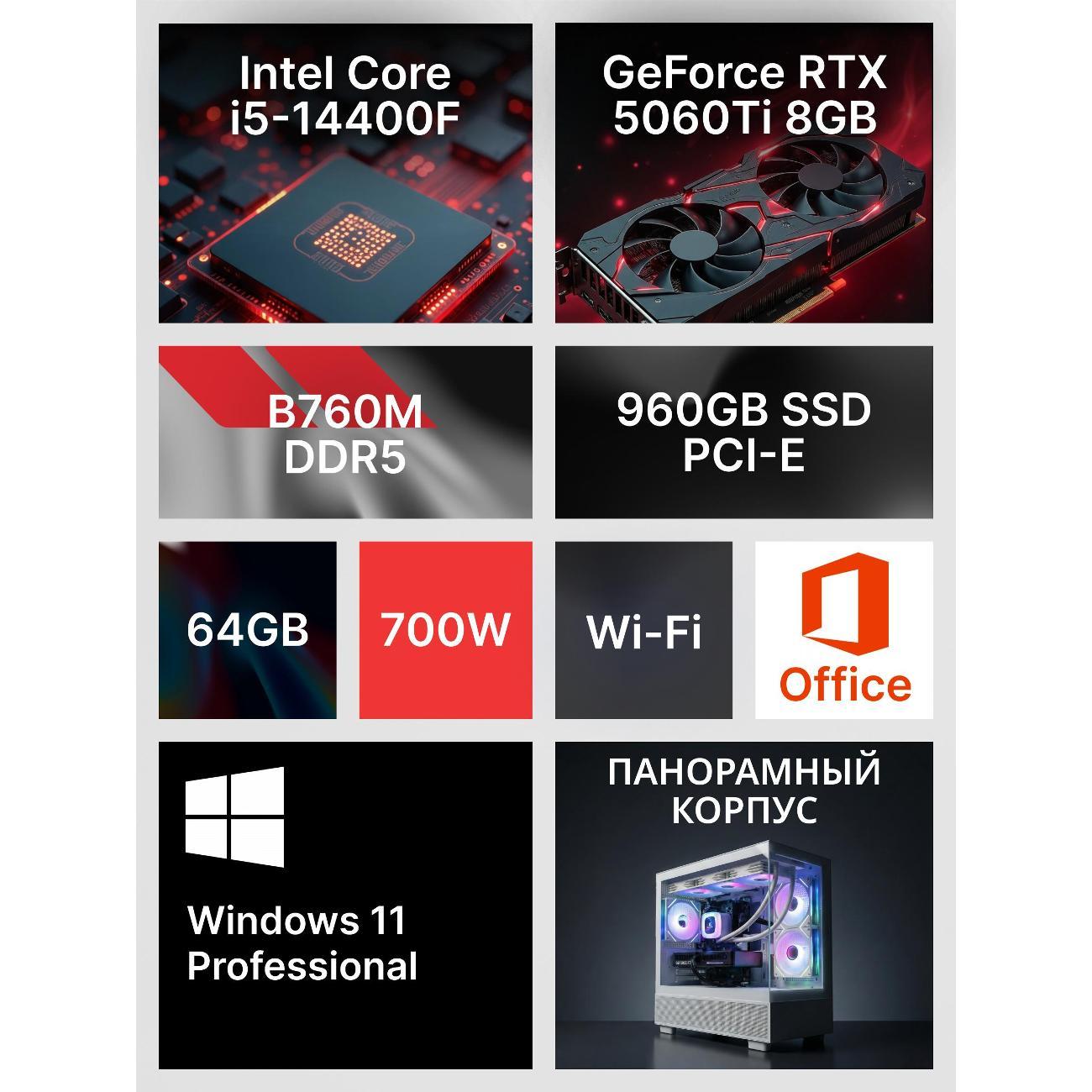 Системный блок игровой Robotcomp M-16 2.0 V3 Plus Aqua белый