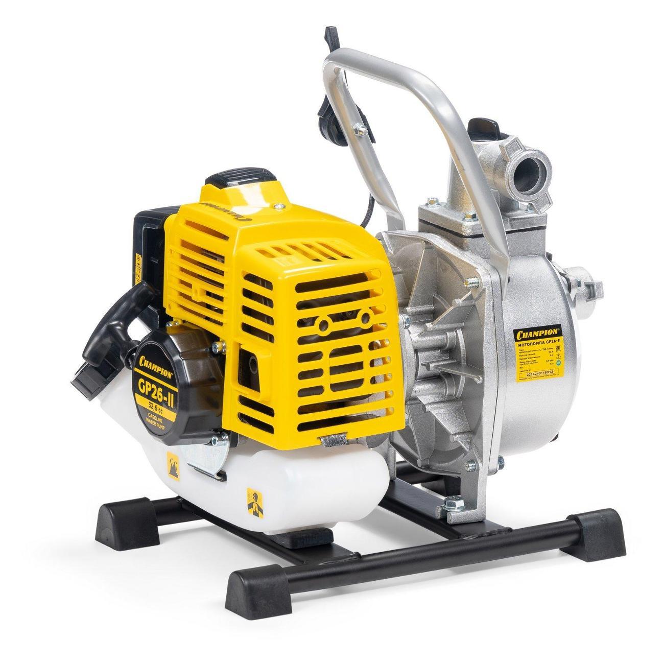 Мотопомпа Champion GP26-II Yellow