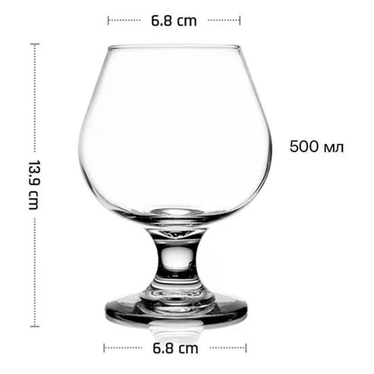 Бокал MGline 500 мл, 6 шт. (77044)