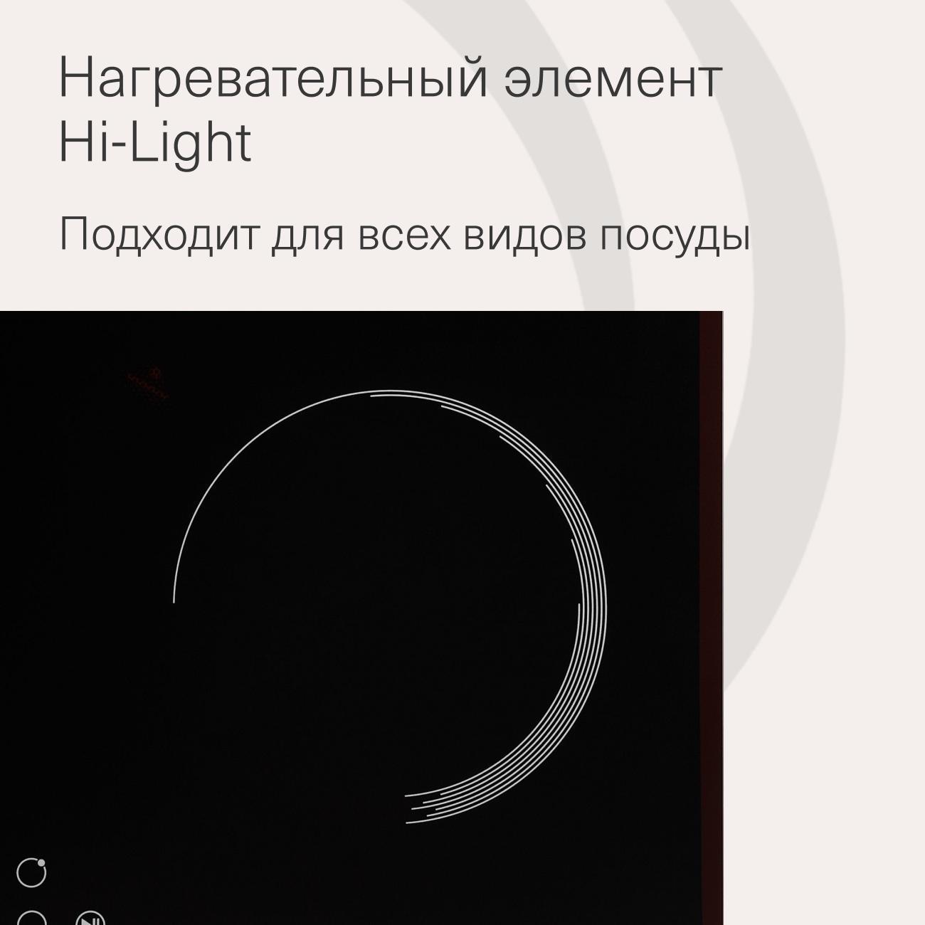 Встраиваемая электрическая панель Krona Orsa 60 BL