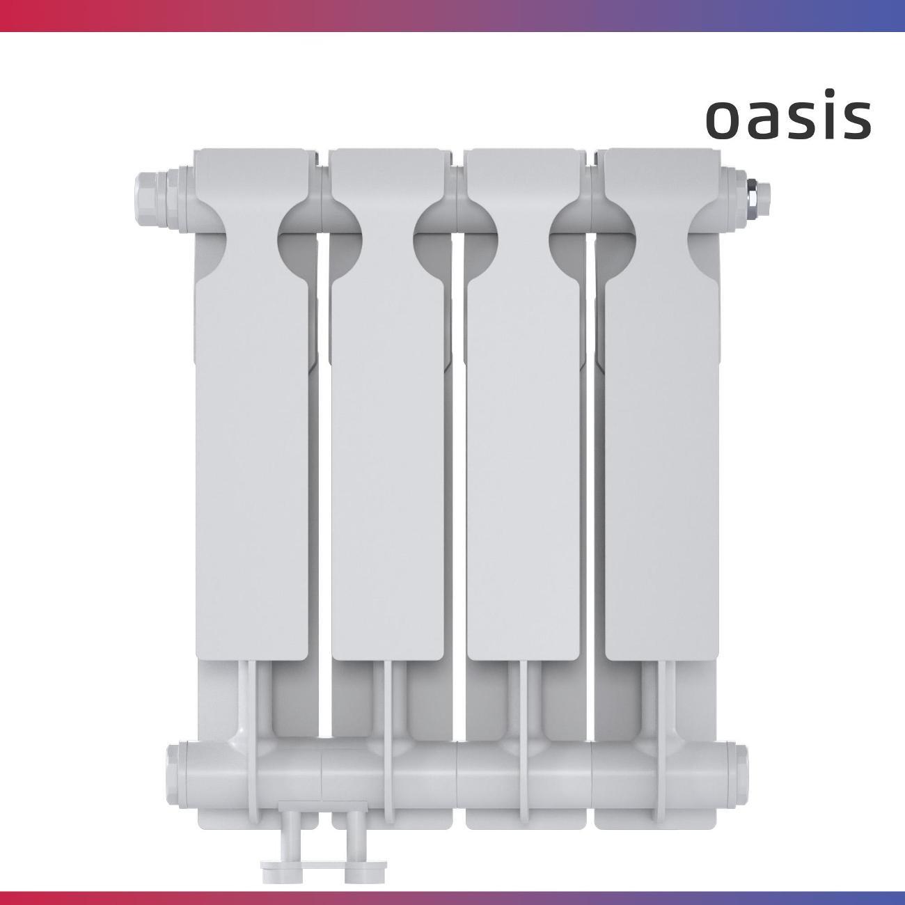 Биметаллический радиатор Oasis Heat 350/90/4