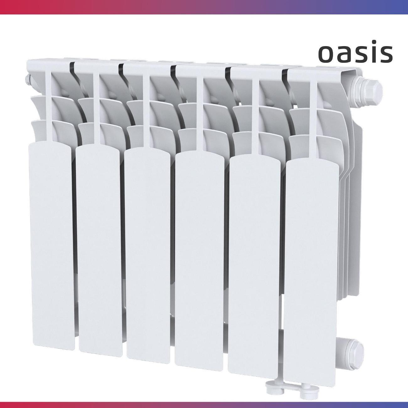 Биметаллический радиатор Oasis Heat 350/90/6