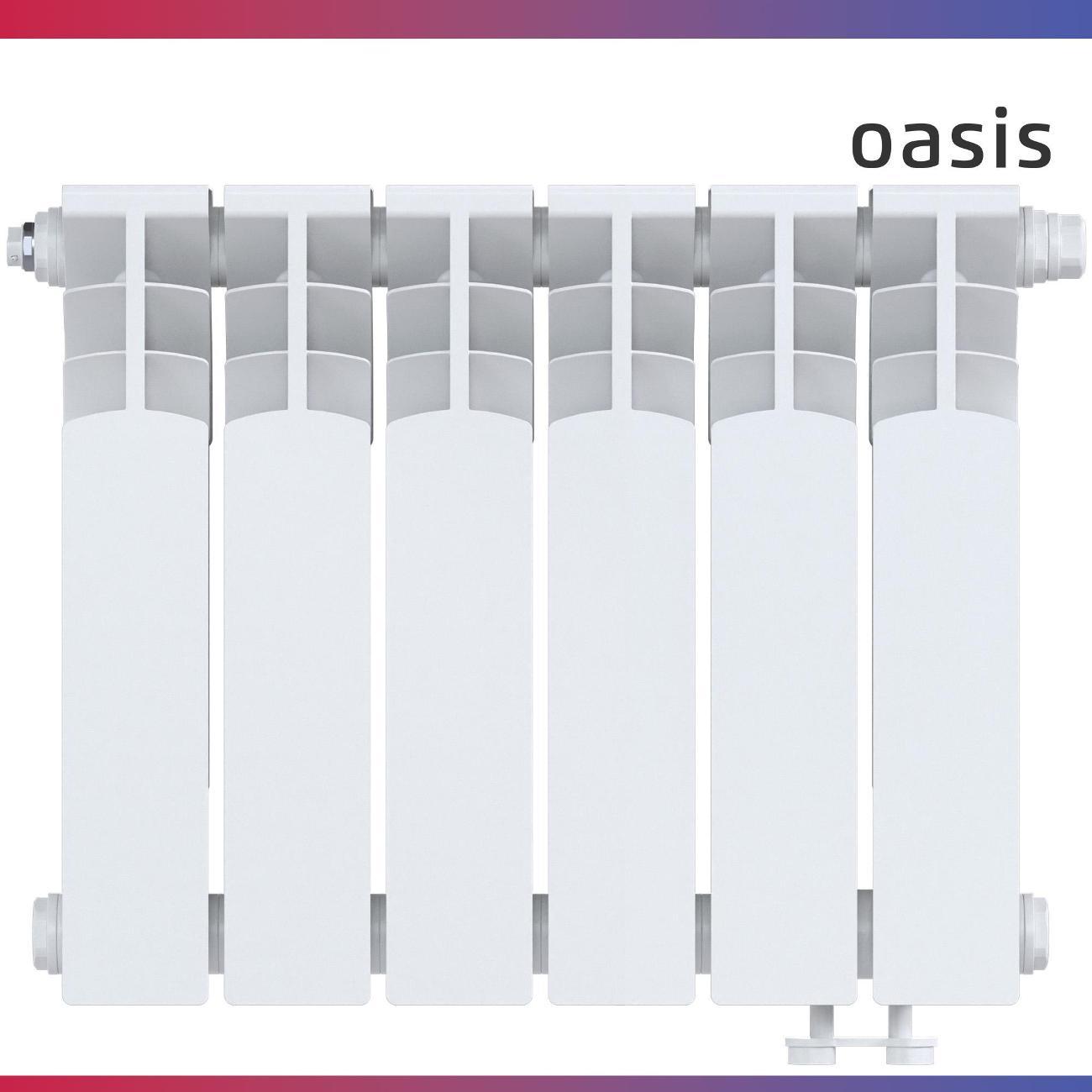 Биметаллический радиатор Oasis Heat 350/90/6