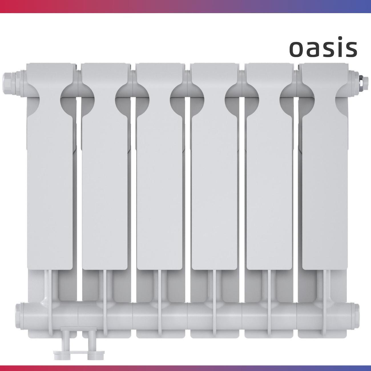 Биметаллический радиатор Oasis Heat 350/90/6