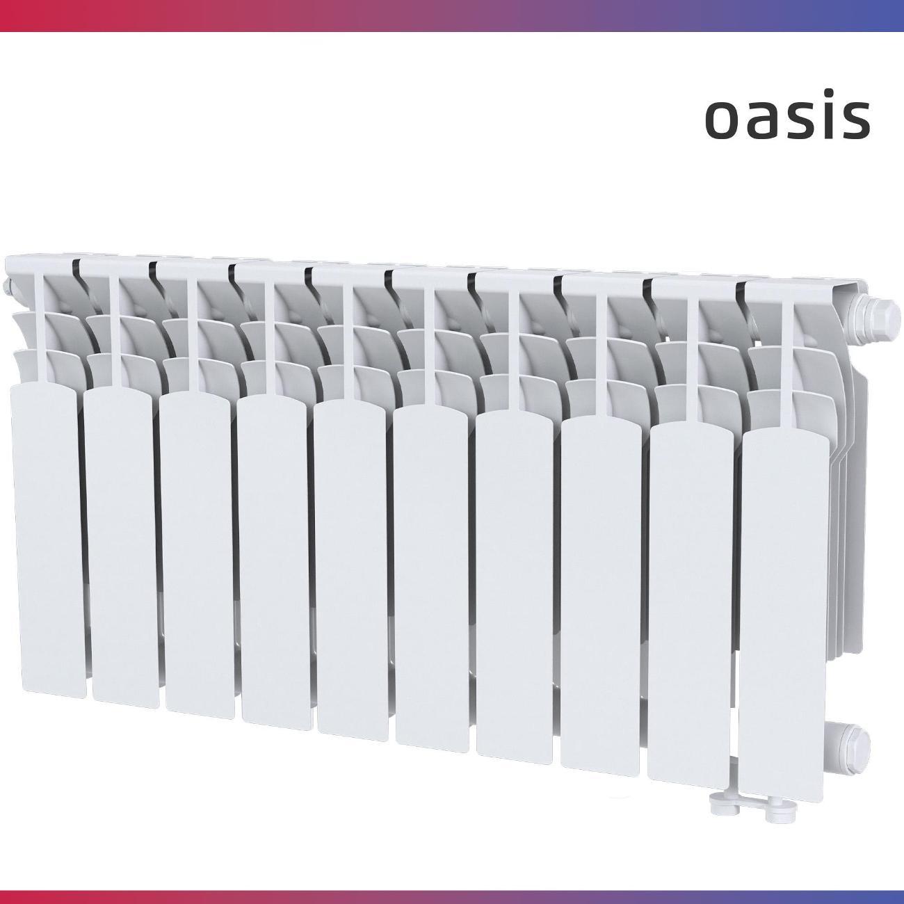 Биметаллический радиатор Oasis Heat 350/90/10