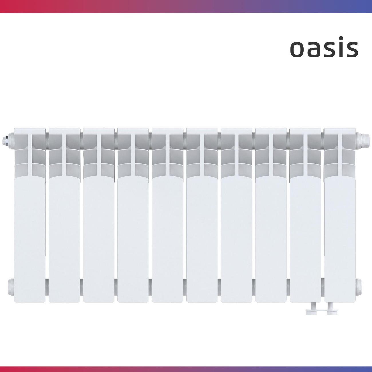 Биметаллический радиатор Oasis Heat 350/90/10