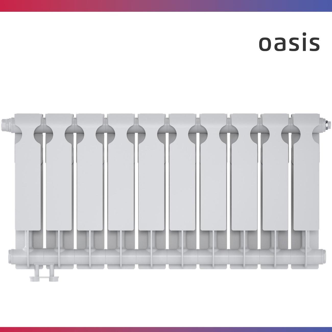 Биметаллический радиатор Oasis Heat 350/90/10