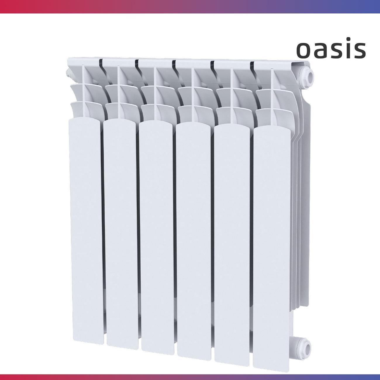 Биметаллический радиатор Oasis Heat 500/90/6