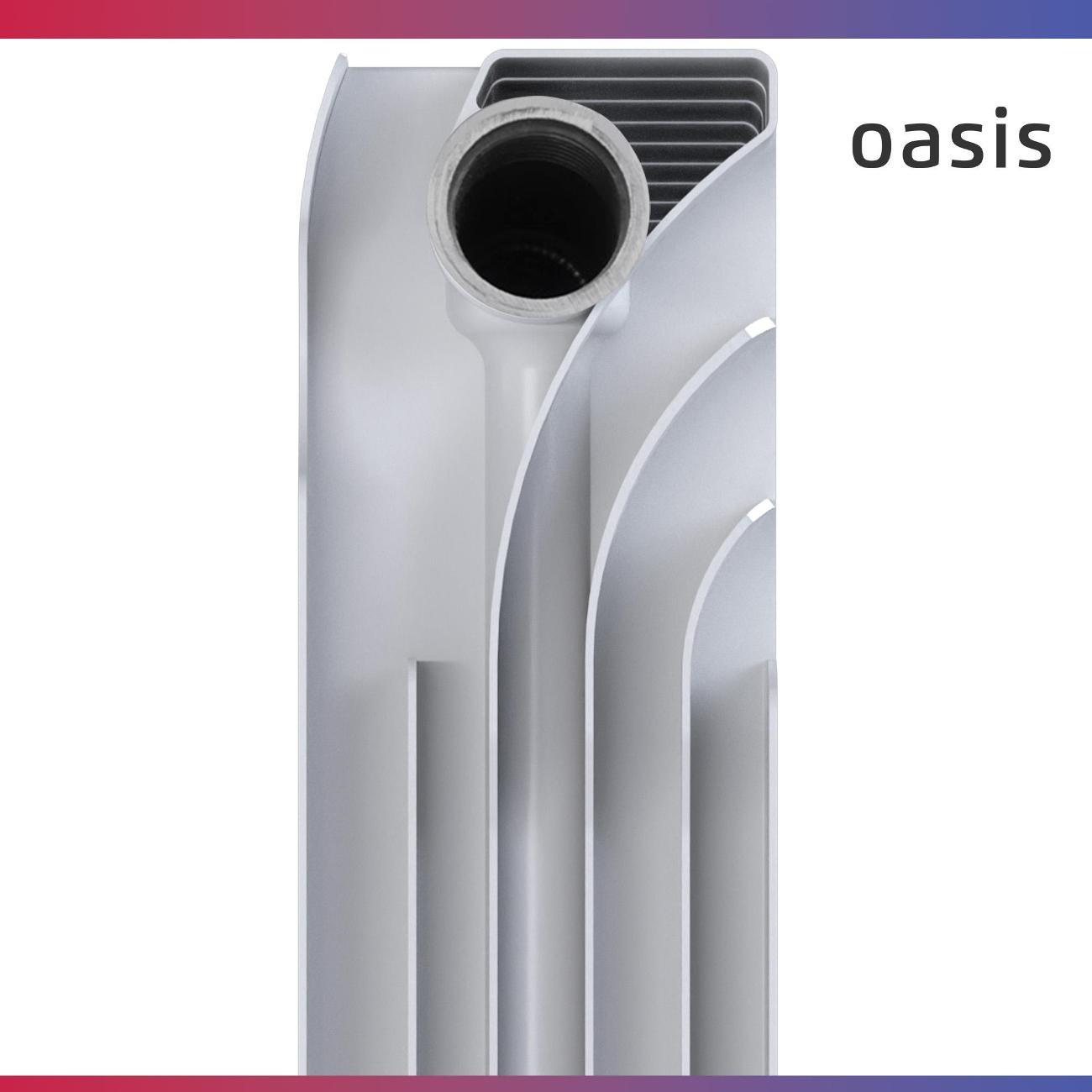 Биметаллический радиатор Oasis Heat 500/90/6