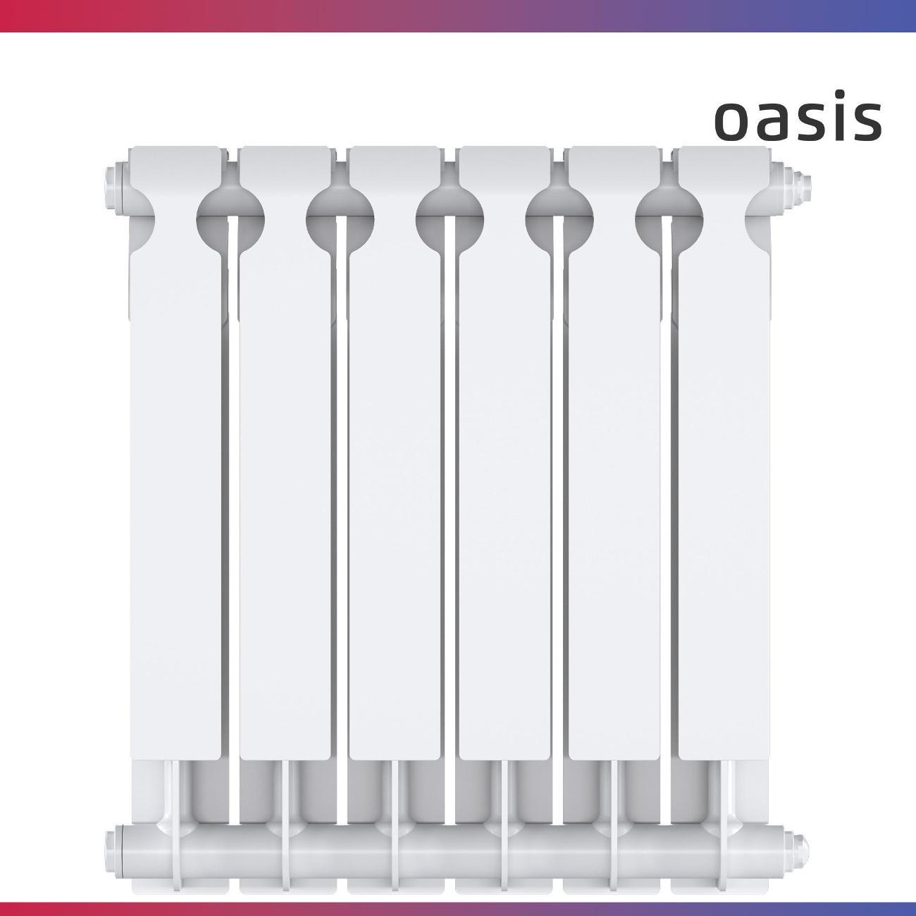 Биметаллический радиатор Oasis Heat 500/90/6