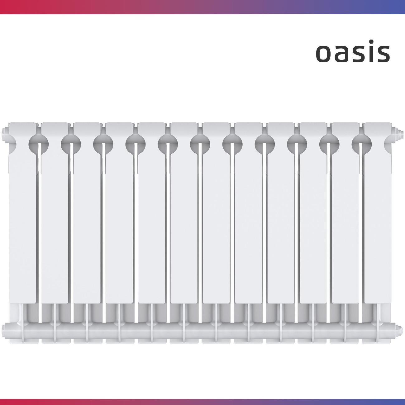 Биметаллический радиатор Oasis Heat 500/90/12