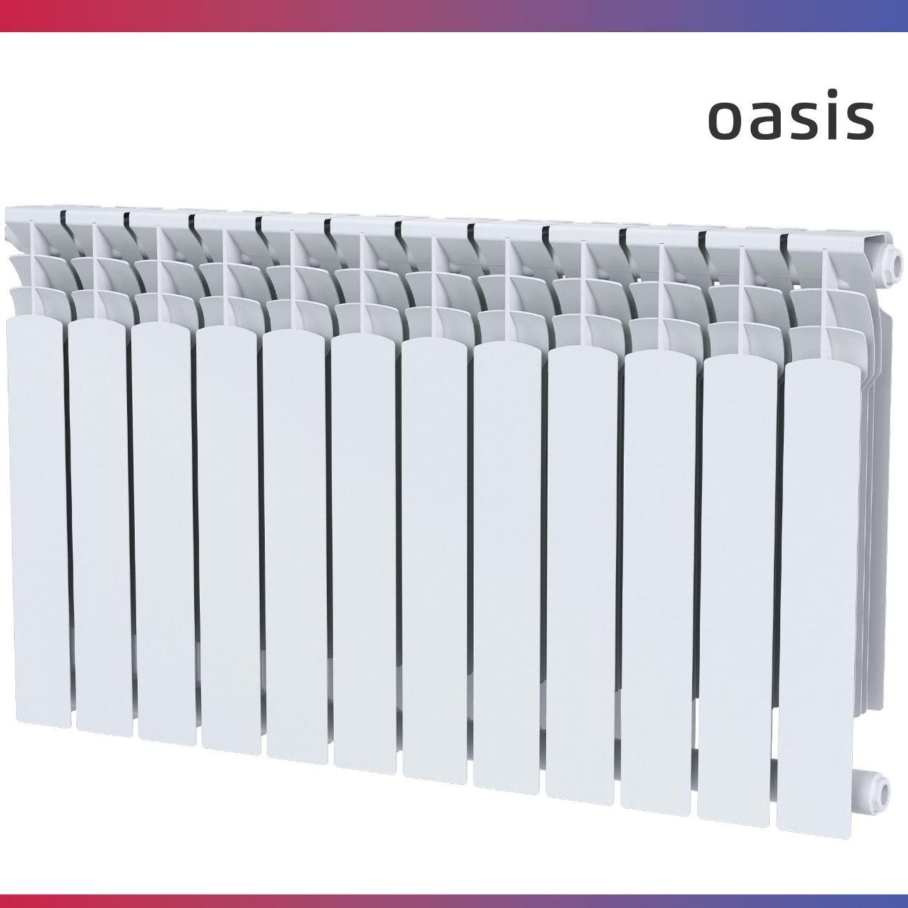 Биметаллический радиатор Oasis Heat 500/100/12