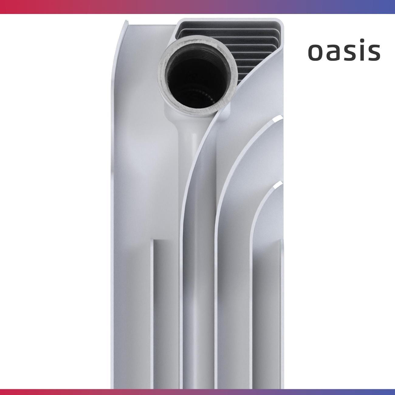 Биметаллический радиатор Oasis Heat 500/100/12