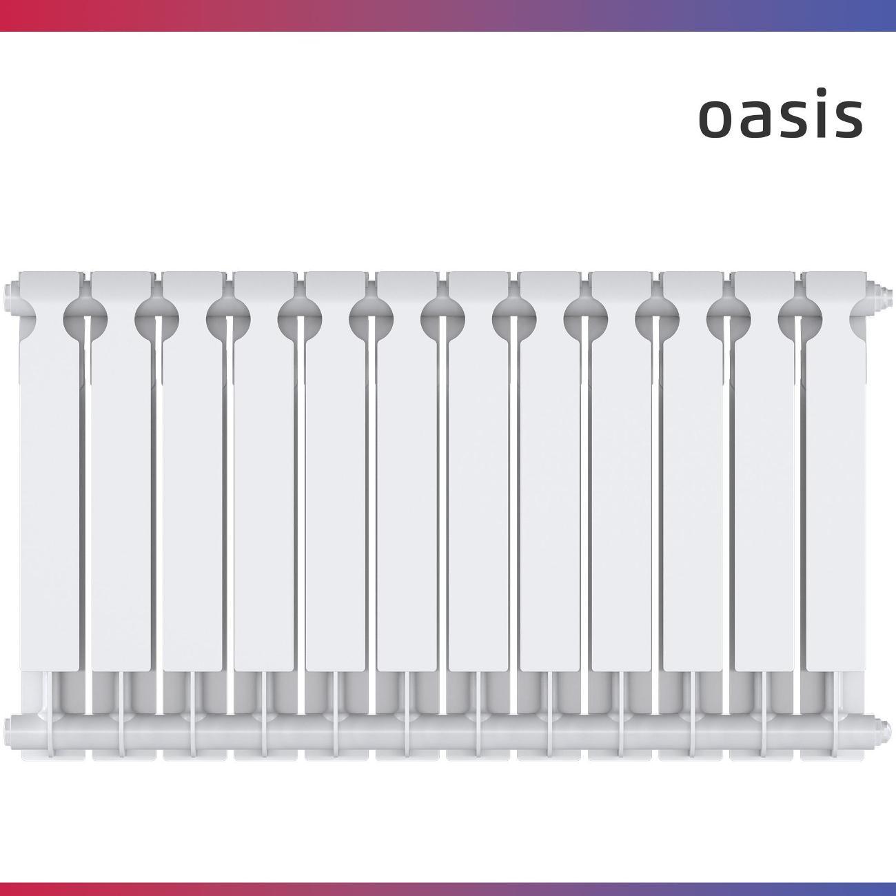 Биметаллический радиатор Oasis Heat 500/100/12