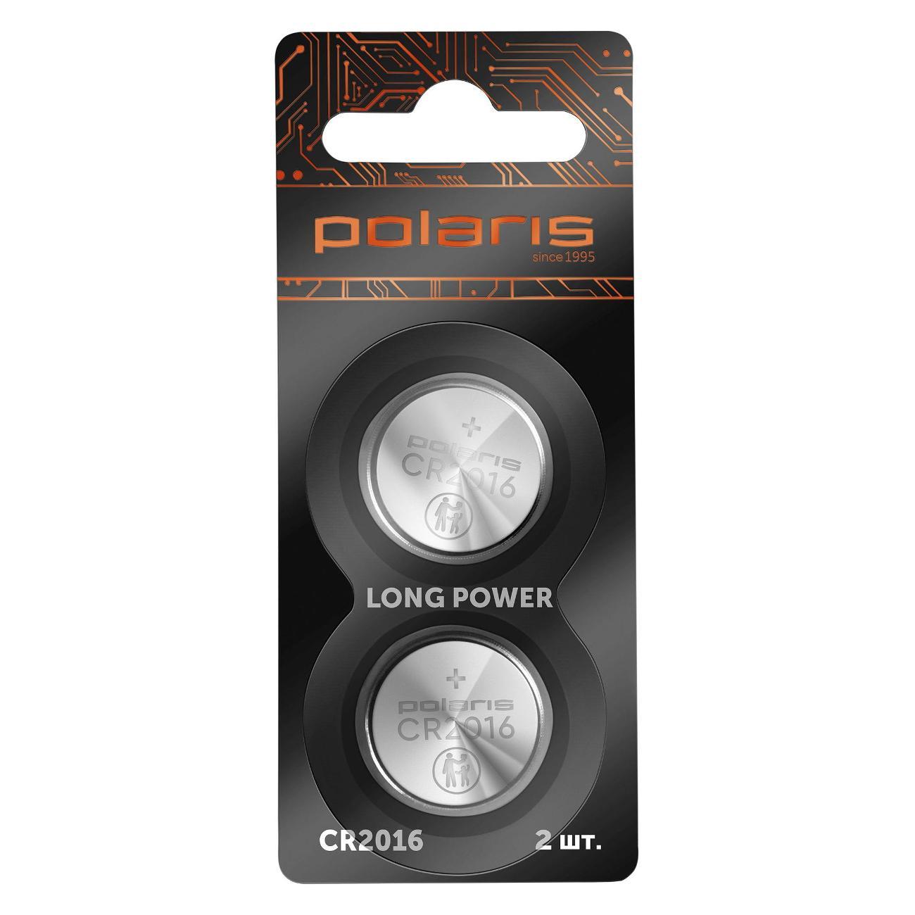 Батарейка литиевая Polaris PB CR2016 2шт Optium фото