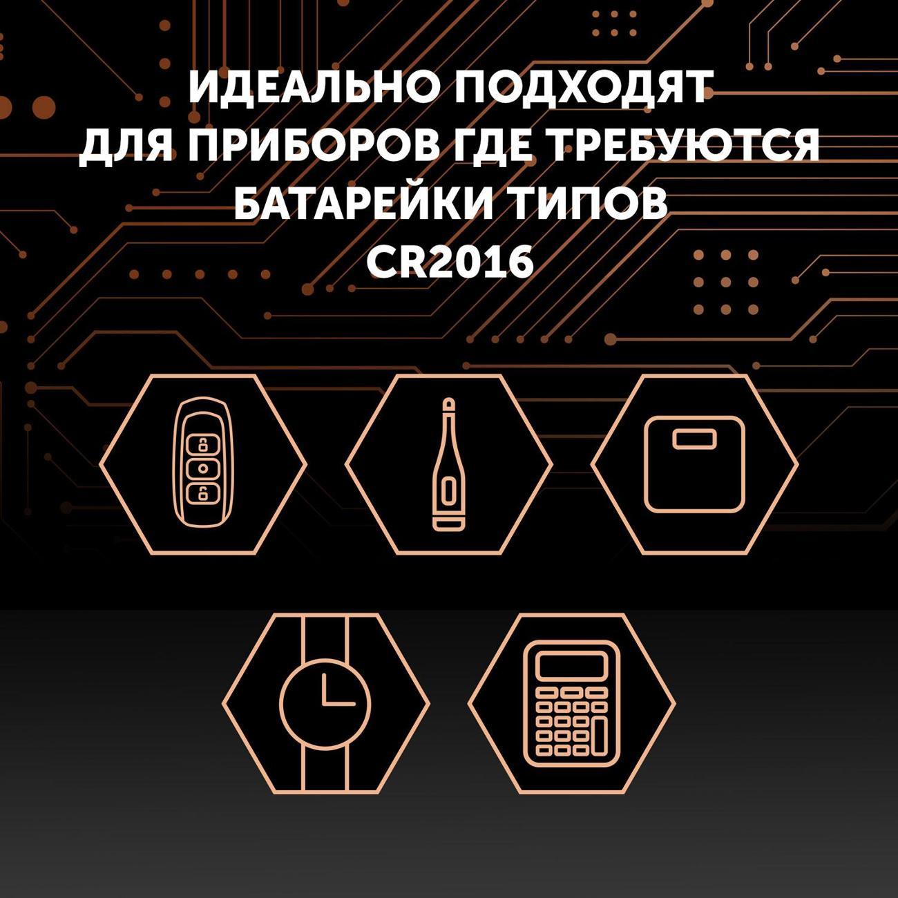 Батарейка литиевая Polaris PB CR2016 2шт Optium