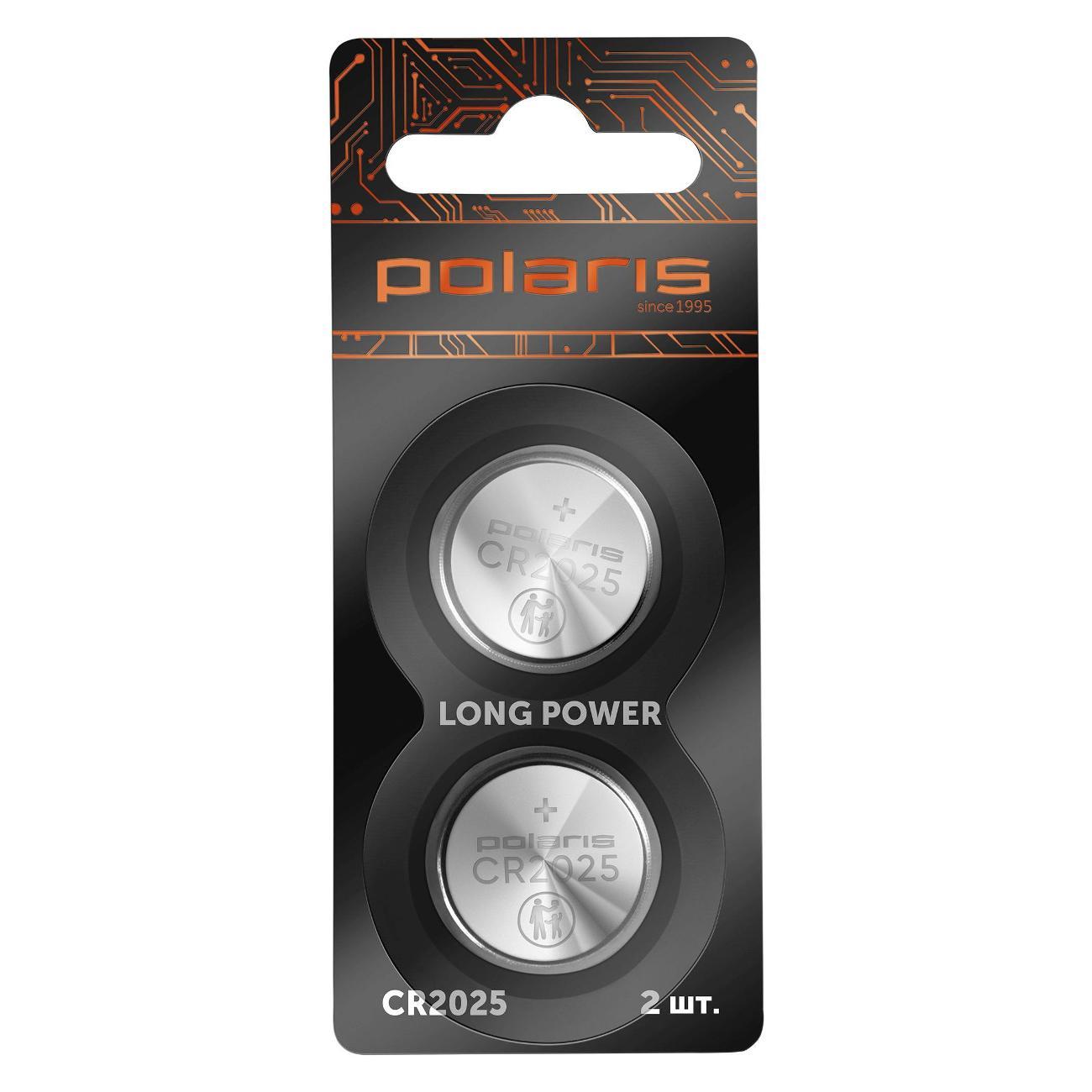Батарейка литиевая Polaris PB CR2025 2шт Optium фото