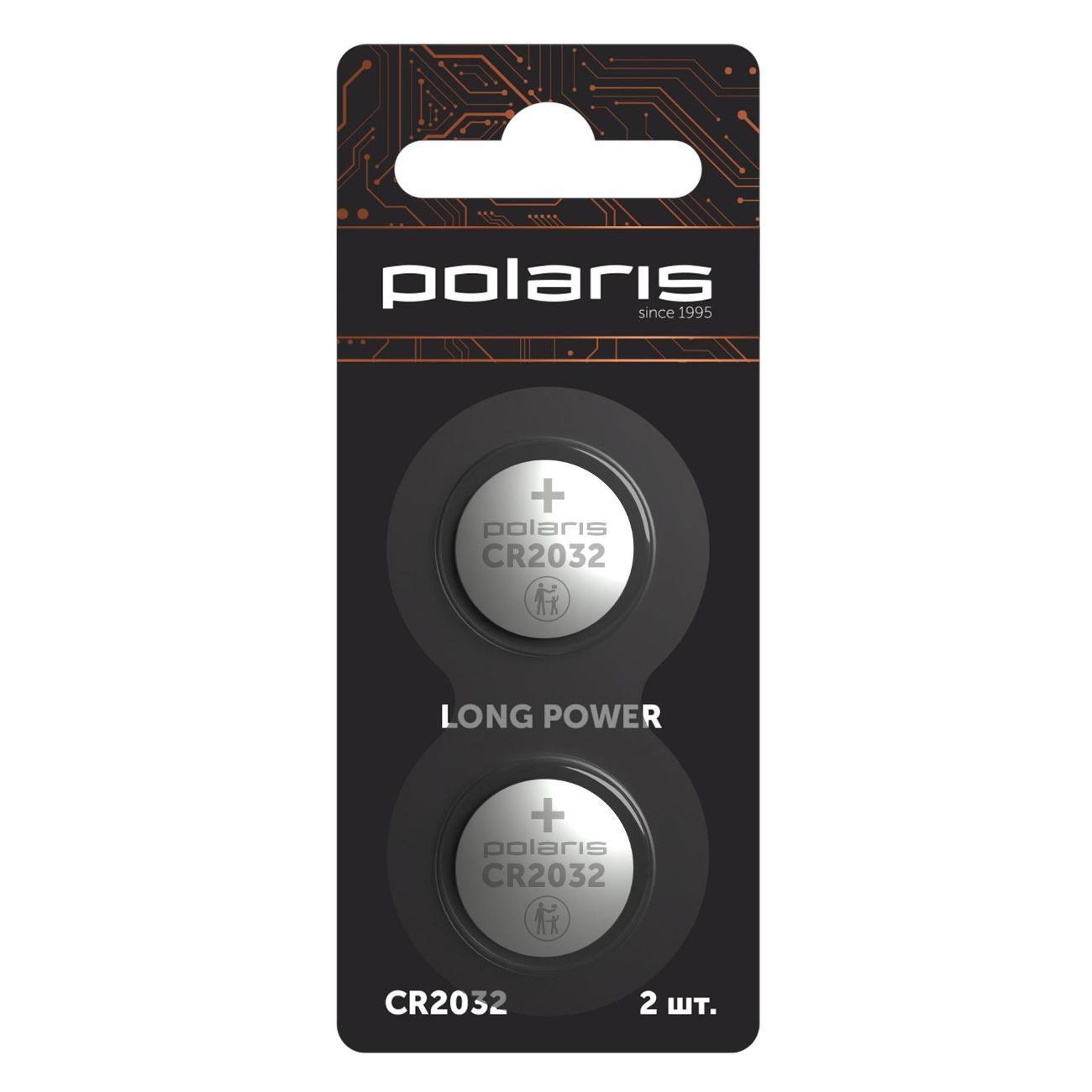Батарейка литиевая Polaris PB CR2032 2шт Optium