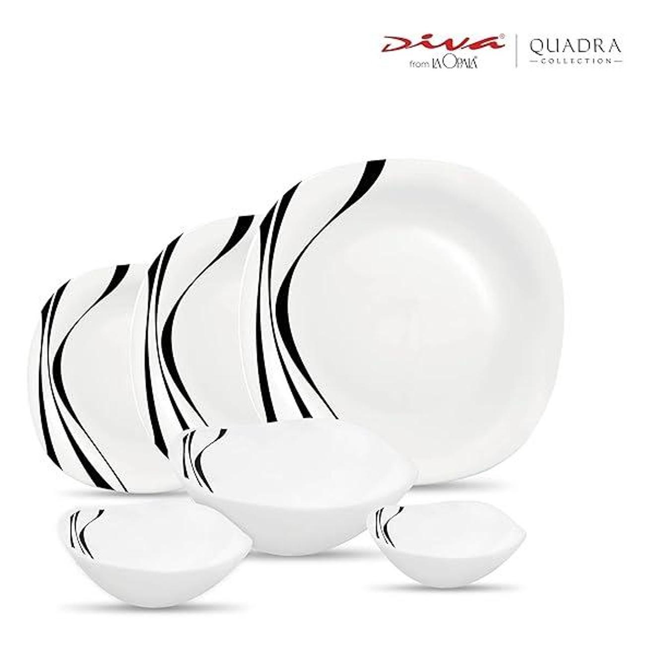 Набор салатников LA OPALA Quadra, черная полночь, 145 мм, 3 шт