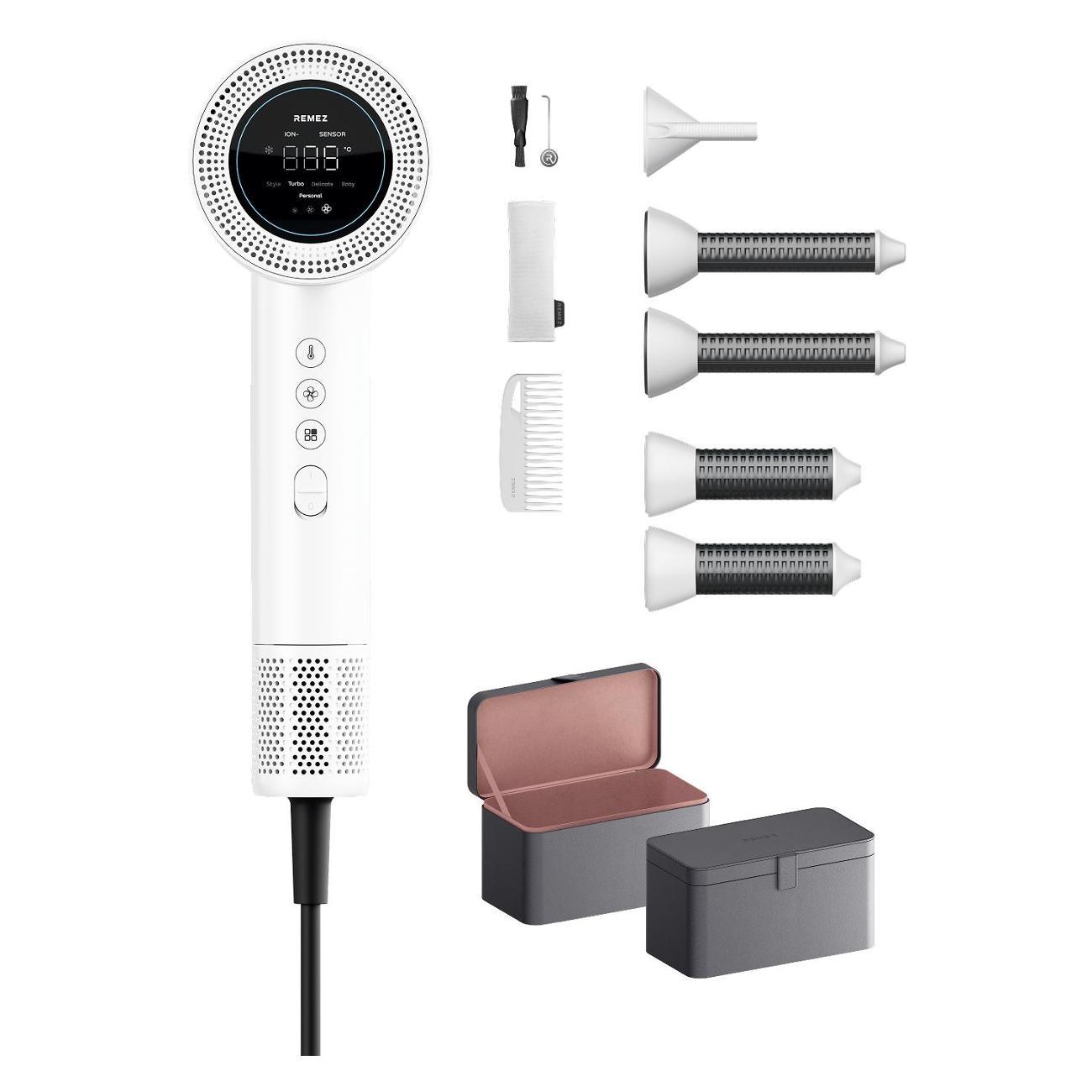 Фен-стайлер Remez MODEL S+ Sensor в кейсе Bebox RMB-721