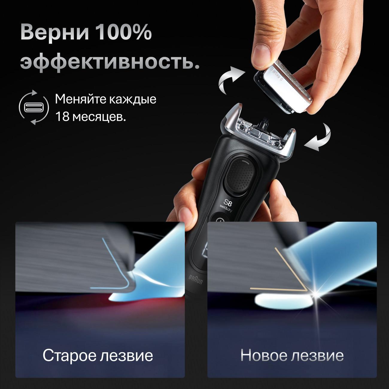 Сетка и режущий блок для электробритвы Braun 83M Grey