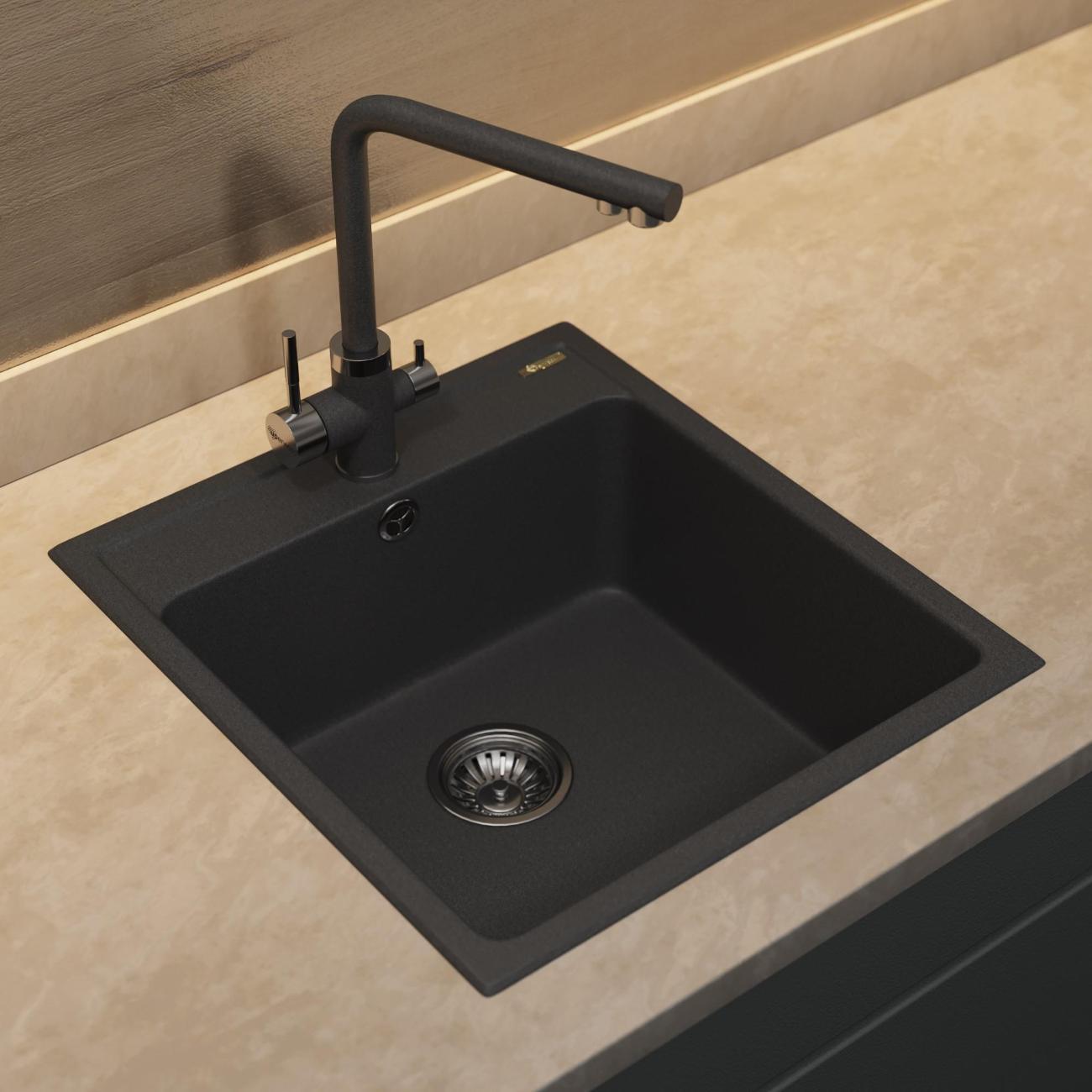 Мойка кухонная Uperwood UPD-406 Black