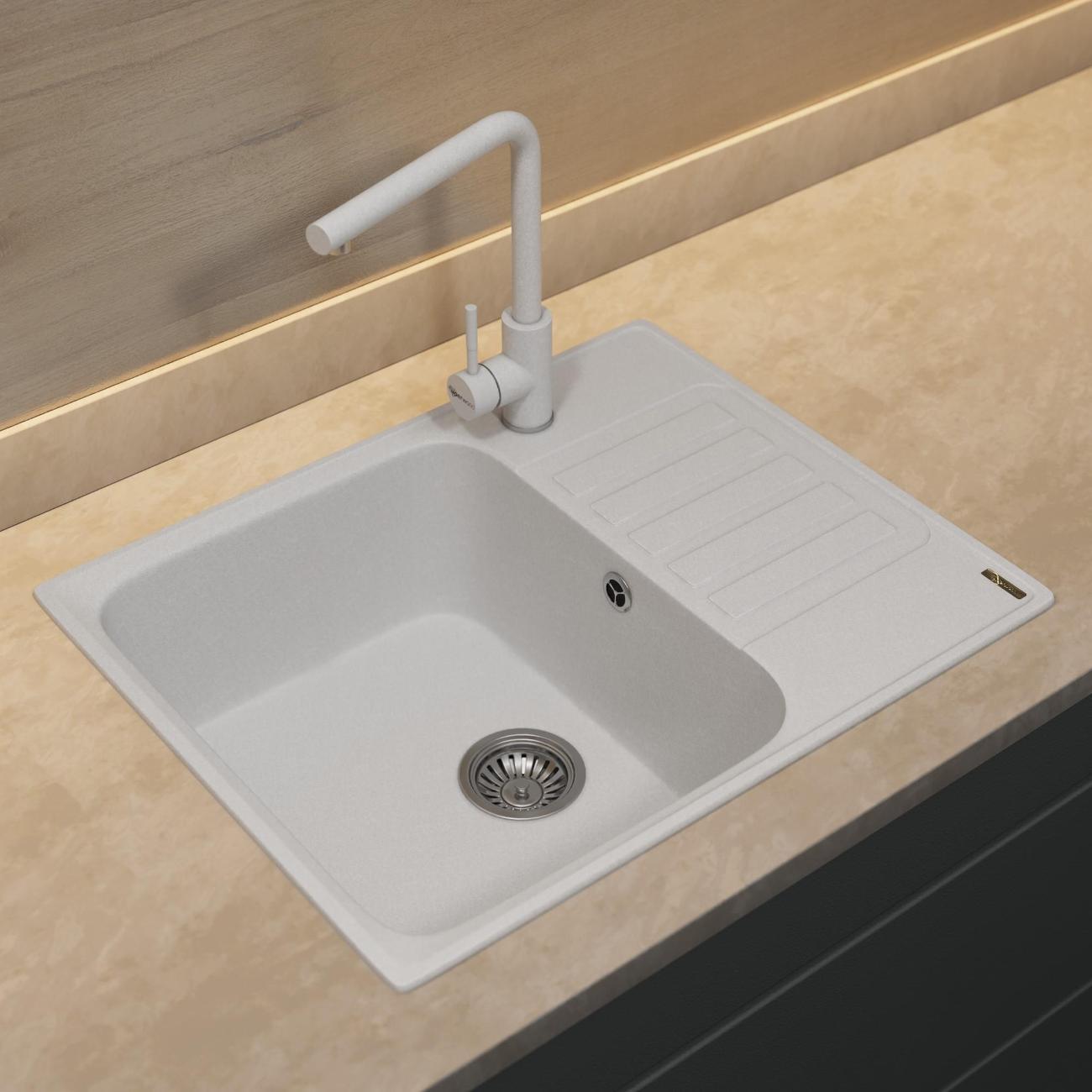 Мойка кухонная Uperwood UPD-202 белый