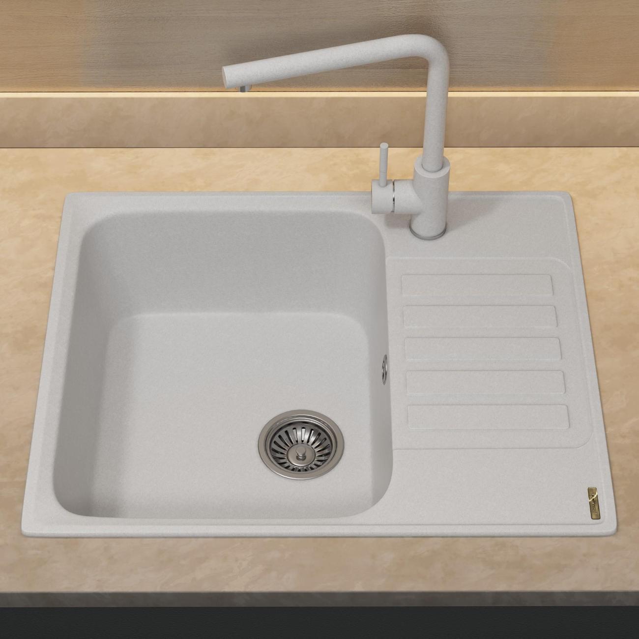 Мойка кухонная Uperwood UPD-202 белый