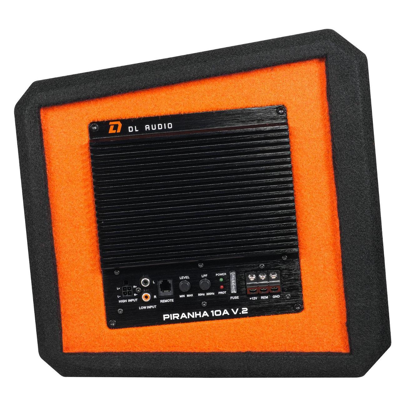 Автомобильный сабвуфер активный DL Audio Piranha 10A V.2 черный