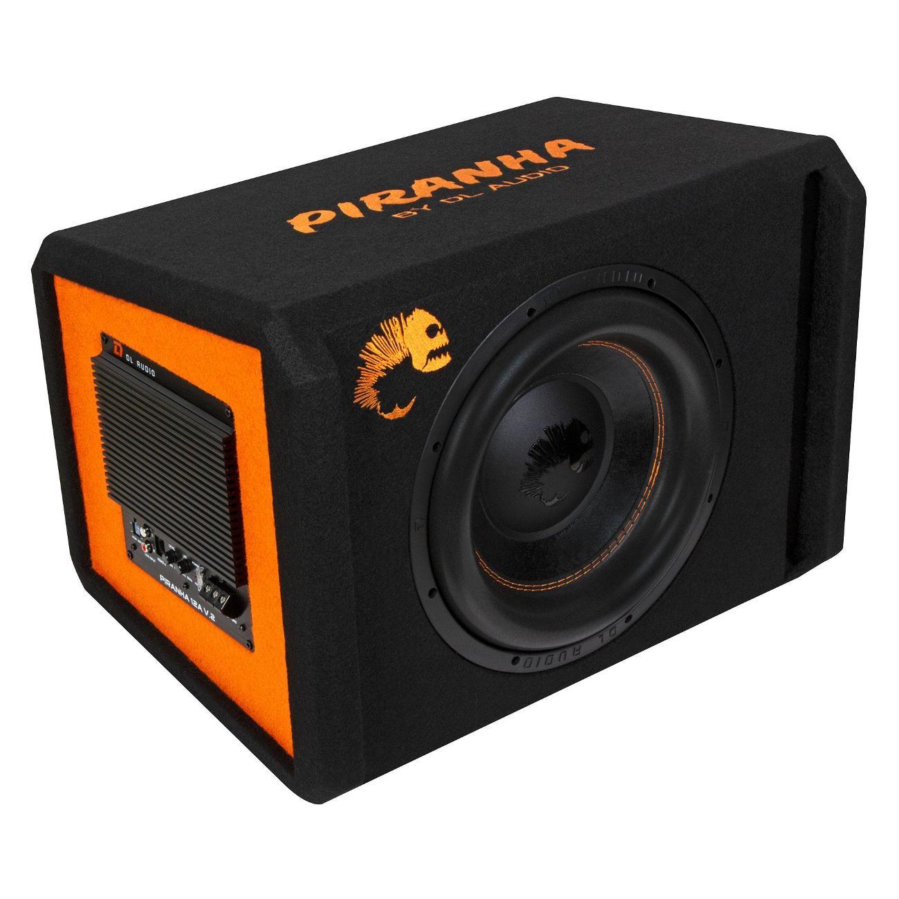 Автомобильный сабвуфер активный DL Audio PIRANHA 12A Black V.2