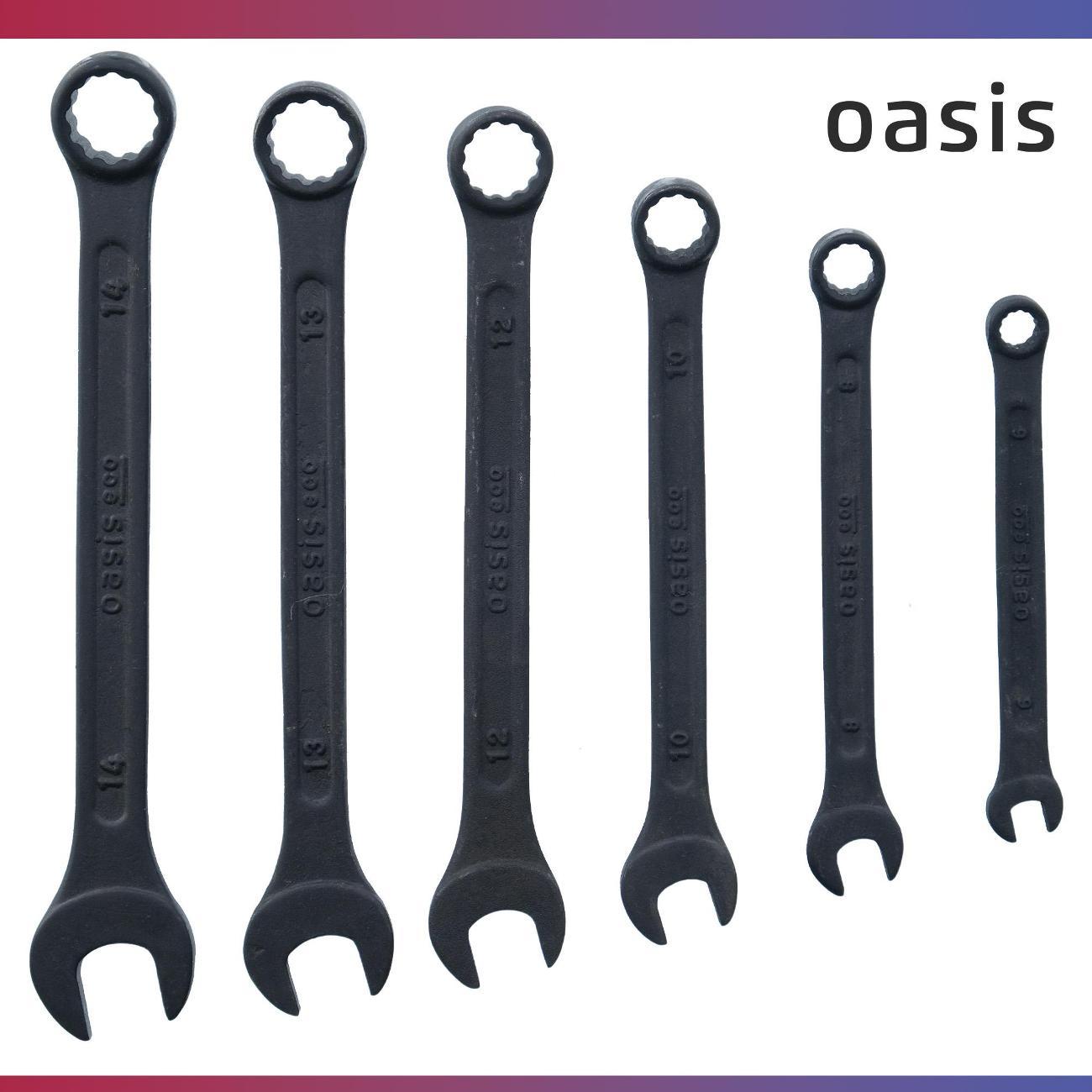 Набор ручного инструмента OASIS ECO комбинированных, 6 шт. в холдере фосфатированные