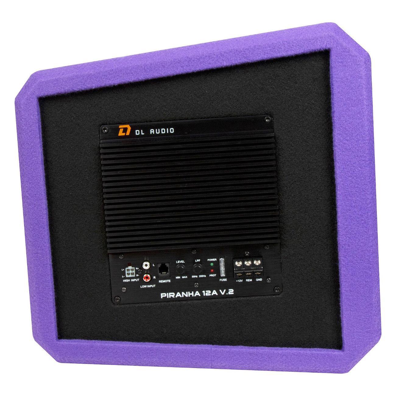Автомобильный сабвуфер активный DL Audio Piranha 12A Purple V.2