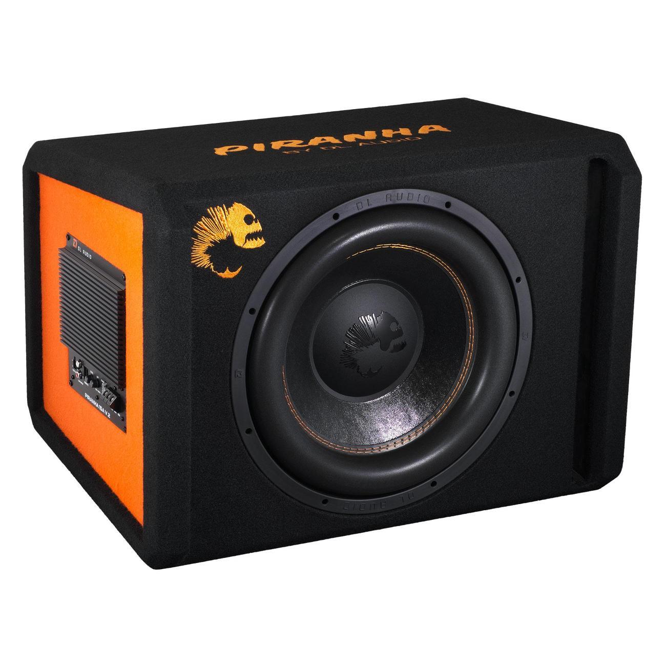 Автомобильный сабвуфер активный DL Audio Piranha 15A Black V.2