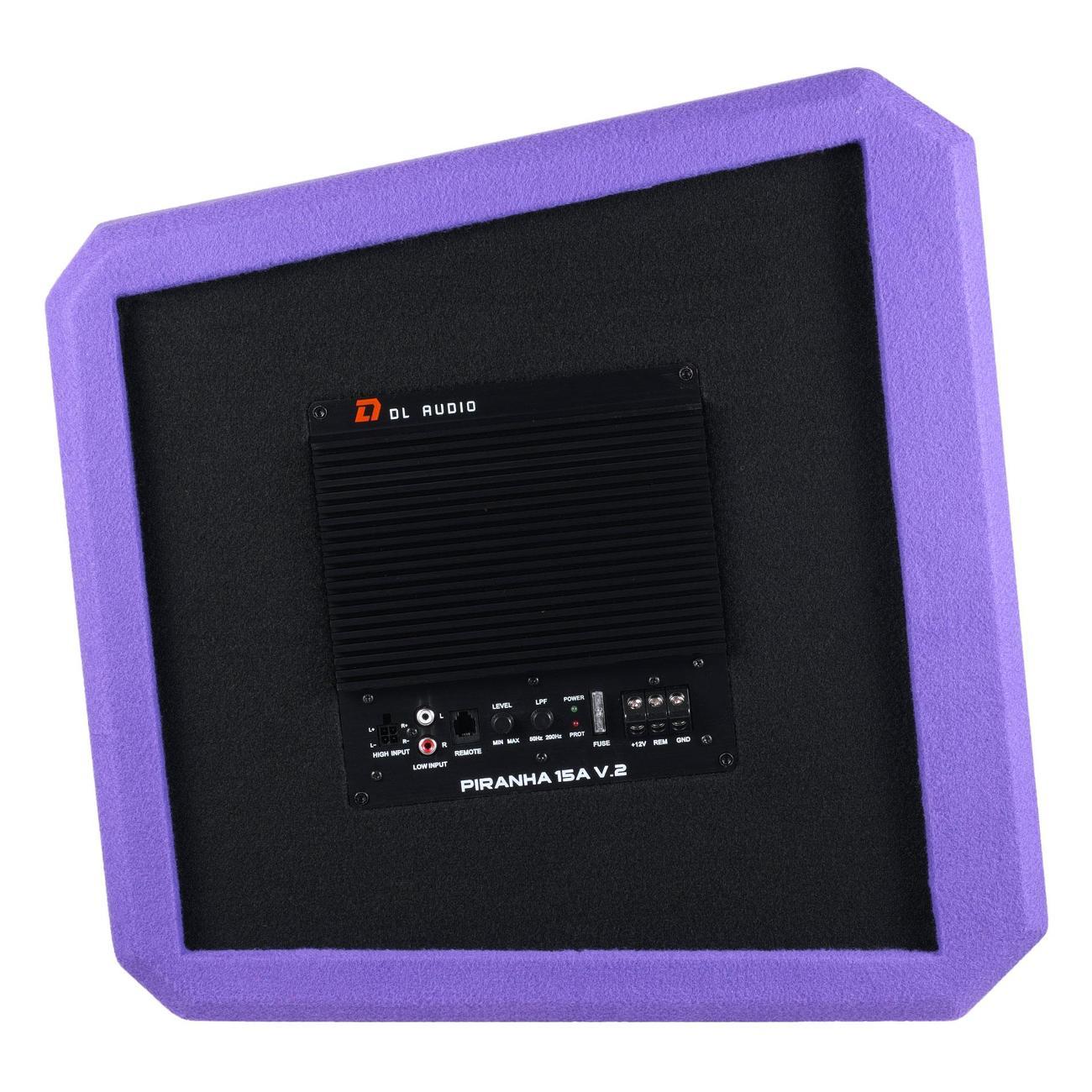 Автомобильный сабвуфер активный DL Audio Piranha 15A Purple V.2
