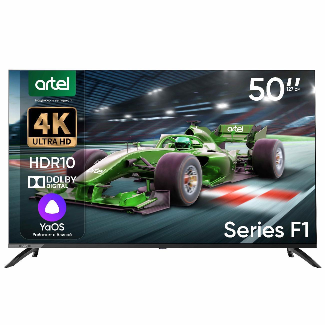Телевизор Artel YA50LU3600 черный фото