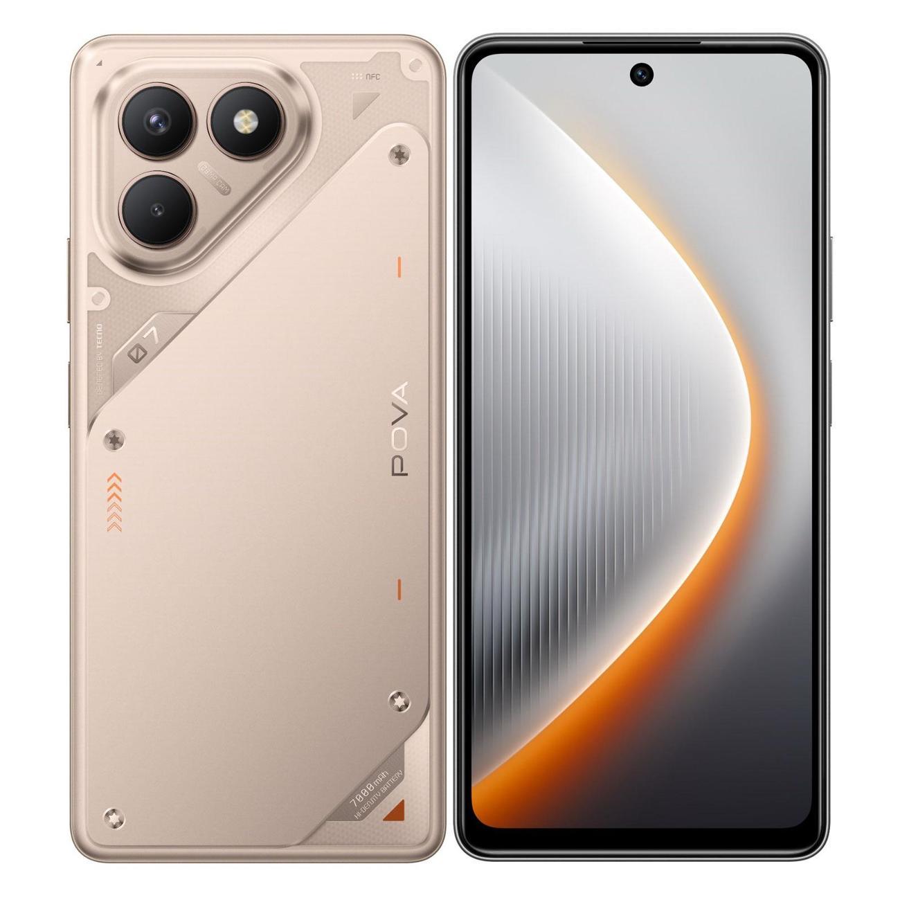 Смартфон Tecno POVA 7 Neo 8/256GB титановый фото