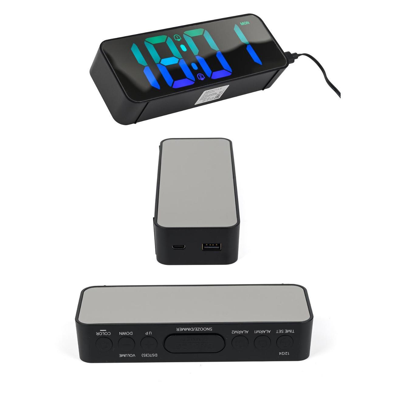 Часы настольные электронные ARTSTYLE CL-27B черные