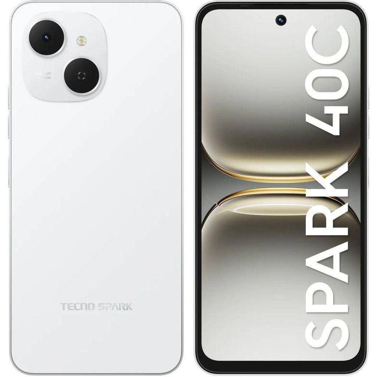 Смартфон Tecno Spark 40C 8/256GB White фото